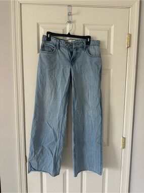 Hollister Light Blue Wide-Leg Jeans